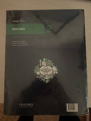 Inicia Biología 2.º Bachillerato. Libro del alumno