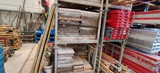 Chapas de pilar de 0,50x0,50 m. para encofrado