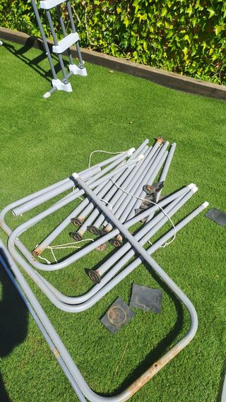 Piscina desmontable metal y plástico