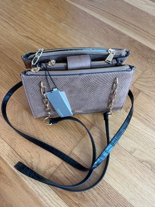 Bolso Parfois marrón y dorado