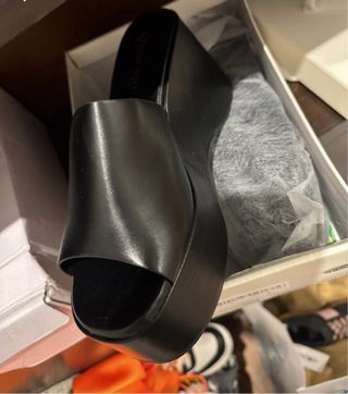 Sandalias de plataforma negras