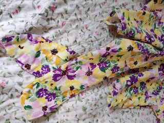 Blusa floral manga larga