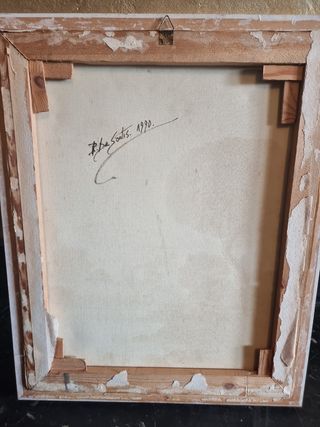 Quadro firmato, titolo
"Paesaggio Fiammingo"