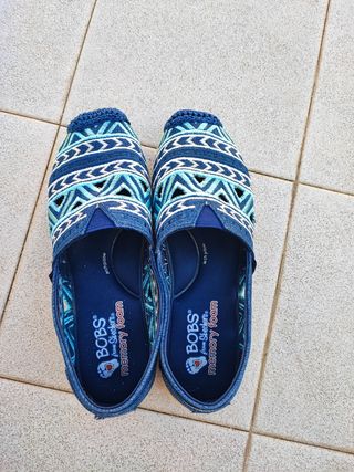 Alpargatas Skechers Mujer Azul Multicolor