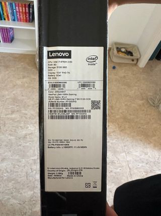 Ordenador portátil Lenovo Negro