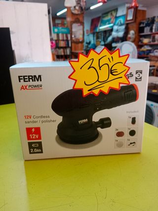 Lijadora Ferm 12V Inalámbrica