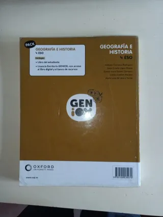 Libro de Geografía e Historia 4 ESO.