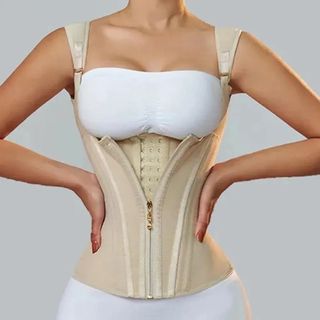 Faja Chaleco Colombiana Beige
