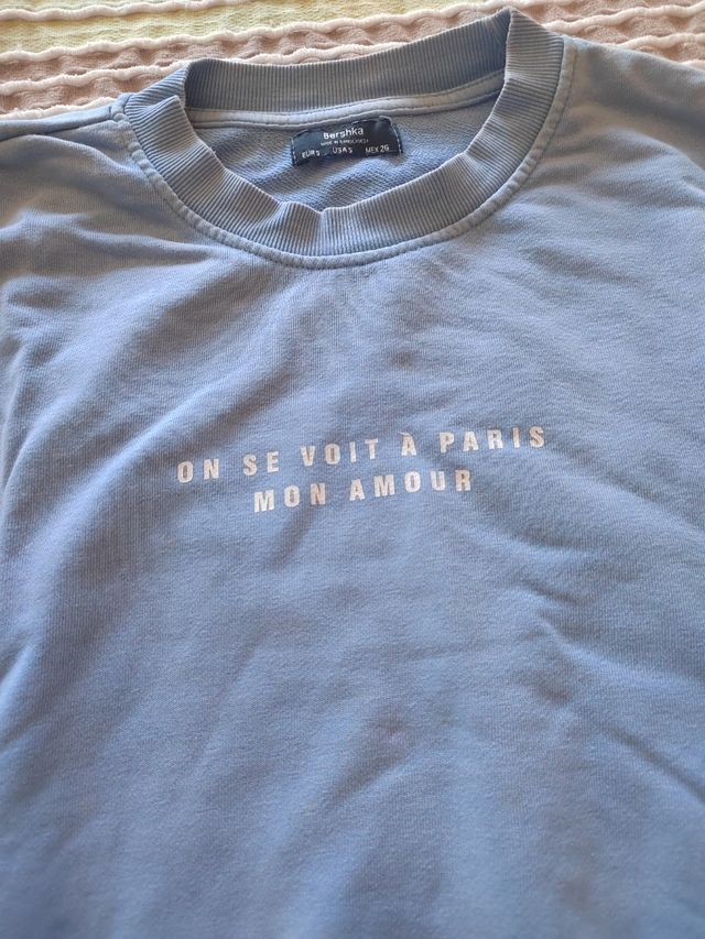 Sudadera Bershka azul talla S