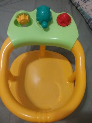 Silla baño,Bañera infantil con patitos y juegos