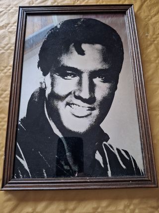 Dibujo Elvis Presley Marco Madera