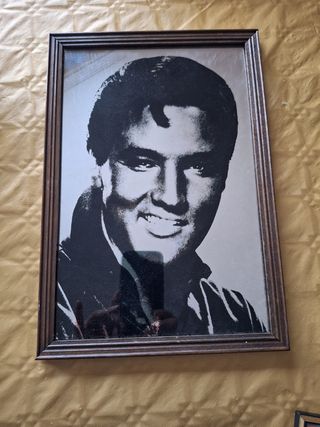 Dibujo Elvis Presley Marco Madera