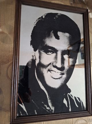 Dibujo Elvis Presley Marco Madera