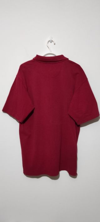 Polo Adidas Rojo vintage años 2000 etiqueta retro