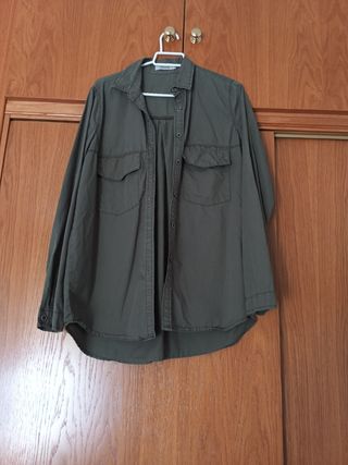 Camisa verde militar Bilin