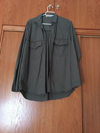 Camisa verde militar Bilin