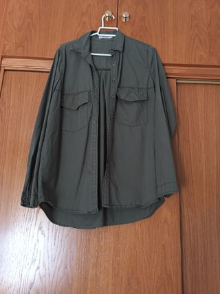 Camisa verde militar Bilin