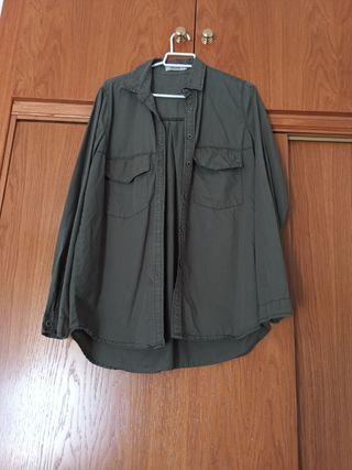Camisa verde militar Bilin