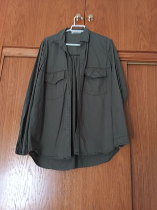 Camisa verde militar Bilin