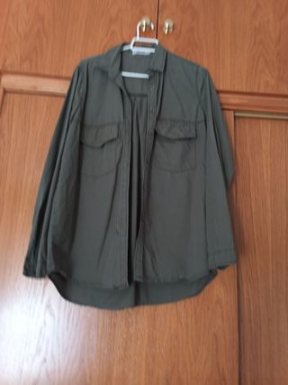 Camisa verde militar Bilin