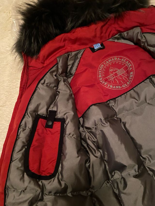 Parka Canadiens unisex rossa