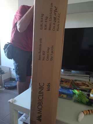 Cuna de colecho Mobiclinic Kids gris