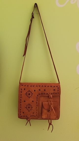 Bolso artesanía cuero marroquí. Precio negociable.