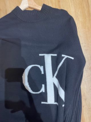 Jersey Calvin Klein Mujer Holgado Negro