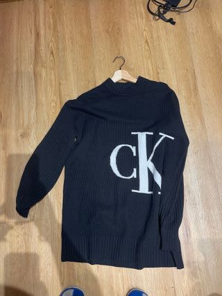 Jersey Calvin Klein Mujer Holgado Negro