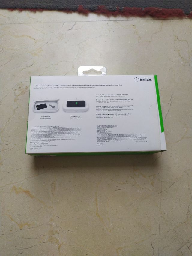 Esterilizador UV y Cargador inalámbrico Belkin