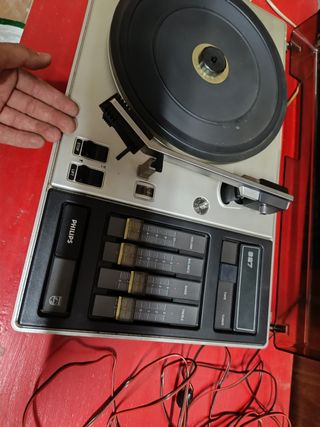 Tocadiscos Philips 827 Plata/Negro