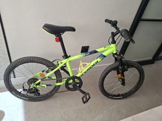Bicicleta Rockrider ST500 niño 20 verde