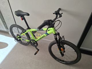 Bicicleta Rockrider ST500 niño 20 verde