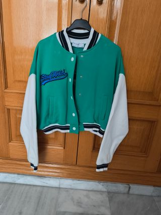 Chaqueta Bomber Verde Stay Wild