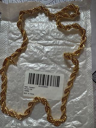 Cadena de oro estilo cuerda