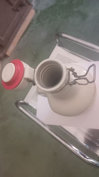 Botella de cristal esmaltado Gruß von Hamburg