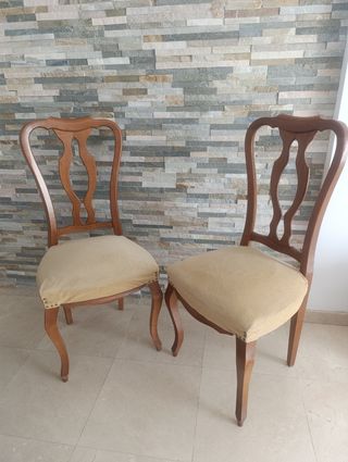 Mesa de comedor ovalada extensible con 6 sillas