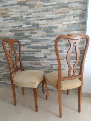 Mesa de comedor ovalada extensible con 6 sillas