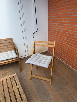 Muebles de terraza de madera