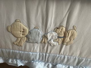 Minicuna clásica madera blanca