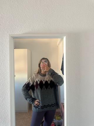 Jersey de rombos de Pull&Bear