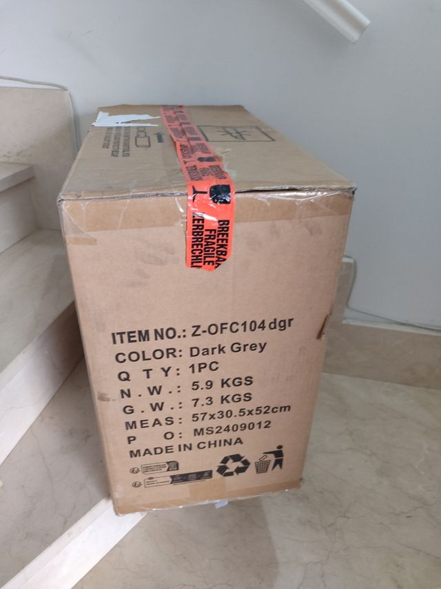 ✅Silla Escritorio tocador Giratoria gris nueva