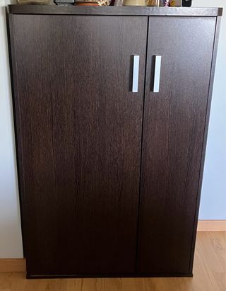 Mueble zapatero madera wengé