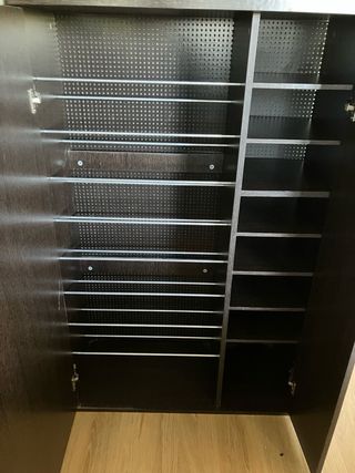 Mueble zapatero madera wengé