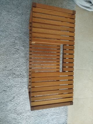 Banco de madera para lavabo