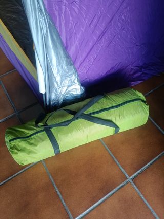 2 Tienda campaña, 2 sacos dormir y 2 esterillas