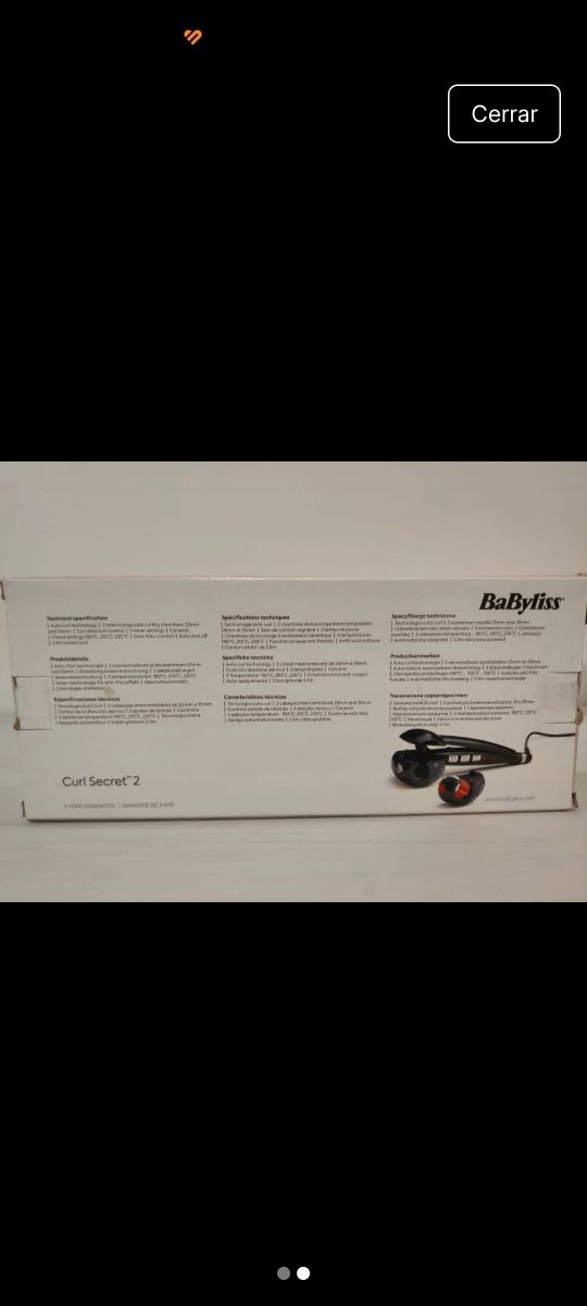 Rizadora pelo Babyliss