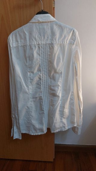 Camicia bianca Esprit tg 38 XS plissettata