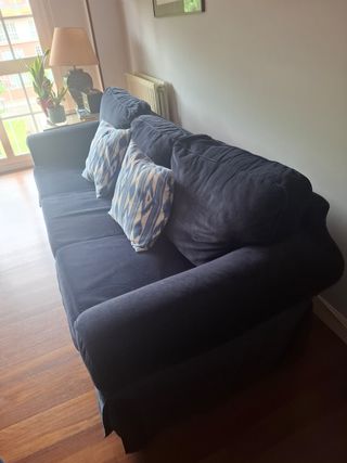 Sofá de 3 plazas azul marino