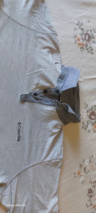 Maglia Polo Columbia Grigia Uomo